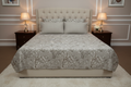 Baroque Vine Bedsheet Set styled on a luxury bed in an elegant classic bedroom