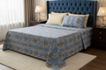 Royal Damask Bedsheet Set styled on a luxury bed in an elegant bedroom